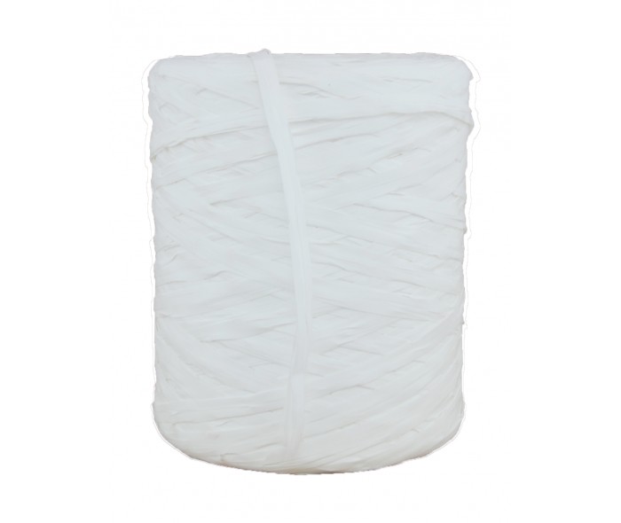 Raffia bånd, hvit