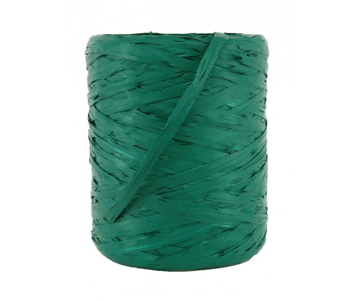 Raffia bånd, mørk grønn