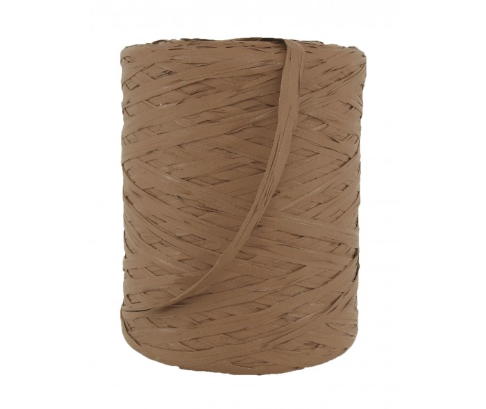 Raffia bånd,mørk beige