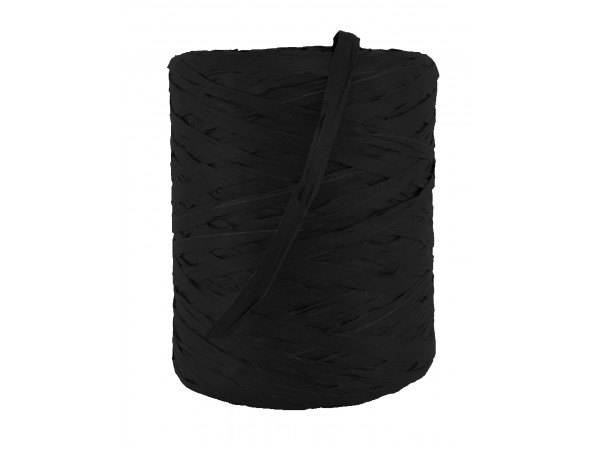 Raffia bånd, svart