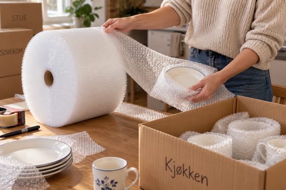 Bobleplast, små bobler