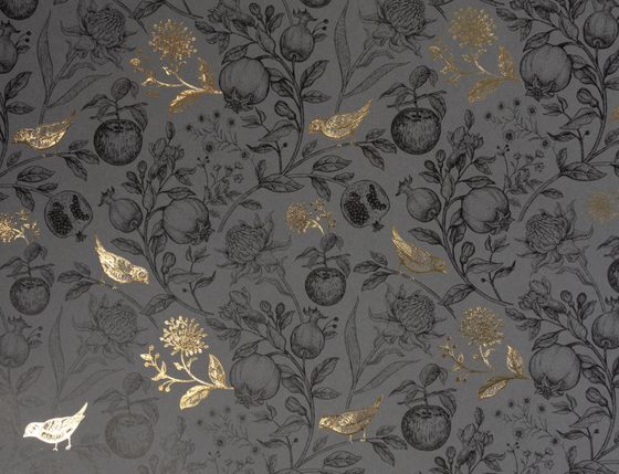 Gavepapir S-123205 Golden Bird Black