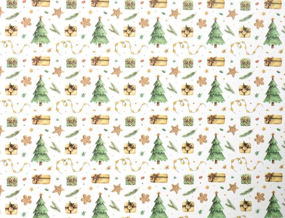 Julepapir S-123304 Christmas Tree