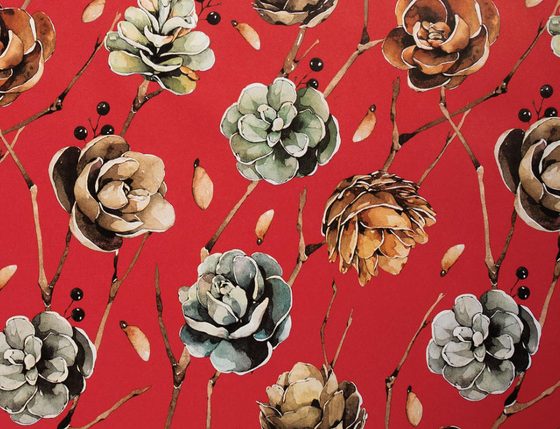 Julepapir S-123311 Cones Red