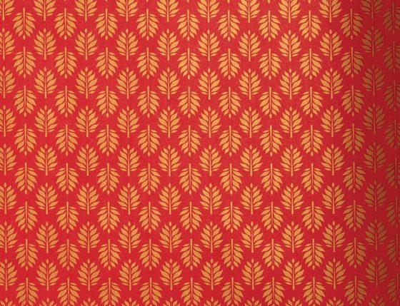 Julepapir S-123314 Leaf Red