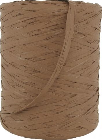Raffia bånd, mørk beige