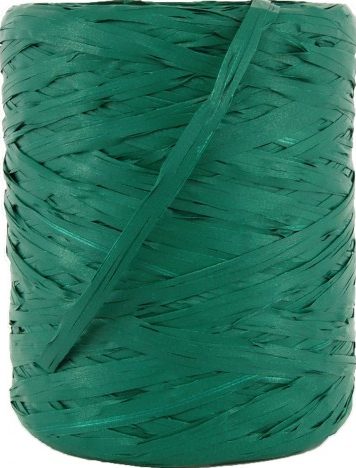 Raffia bånd, mørk grønn