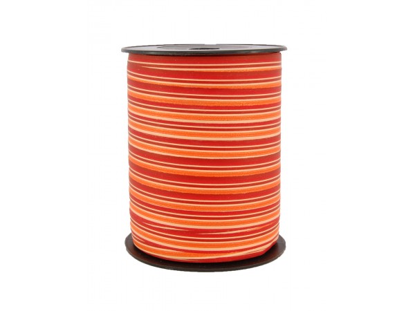 Matt stripete bånd rød/orange