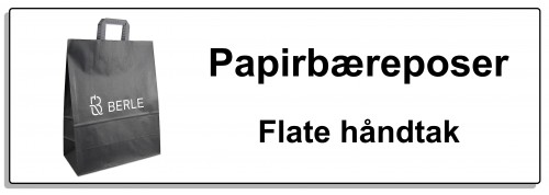 papirbæreposer flate knapp 70