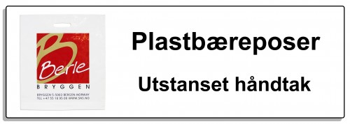 Plastbærepose utstanset knapp 70