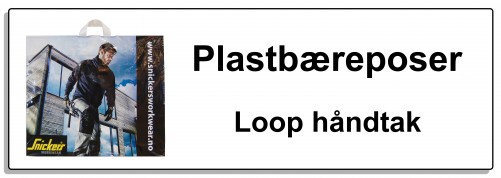 Plastbæreposer loop knapp 70