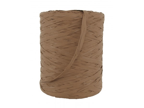 Raffia bånd,mørk beige